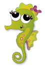 Cartoon Seahorse